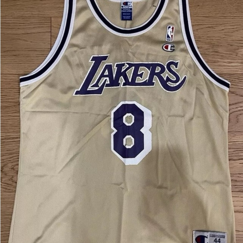 Kobe Bryant Lakers Gold Jersey with Purple Accents VERY RARE